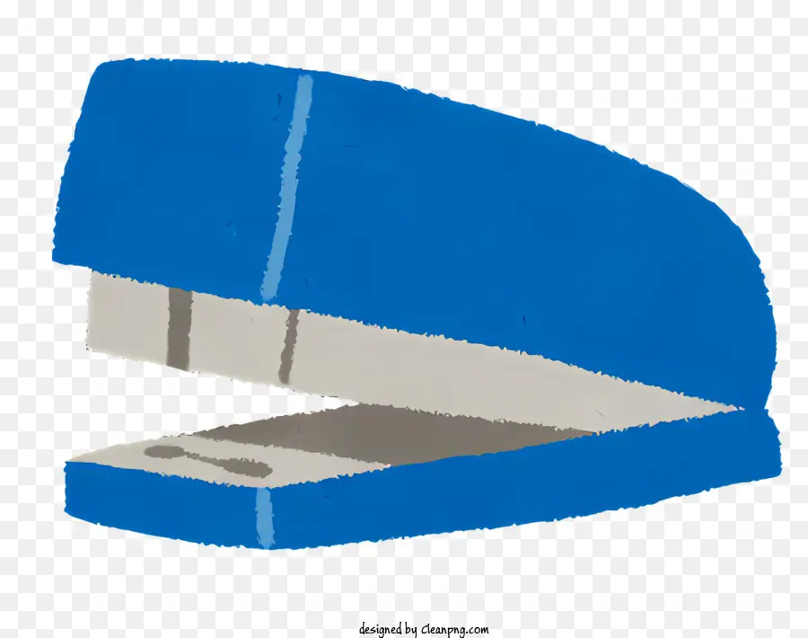 Grapadora Azul，Mango Blanco PNG