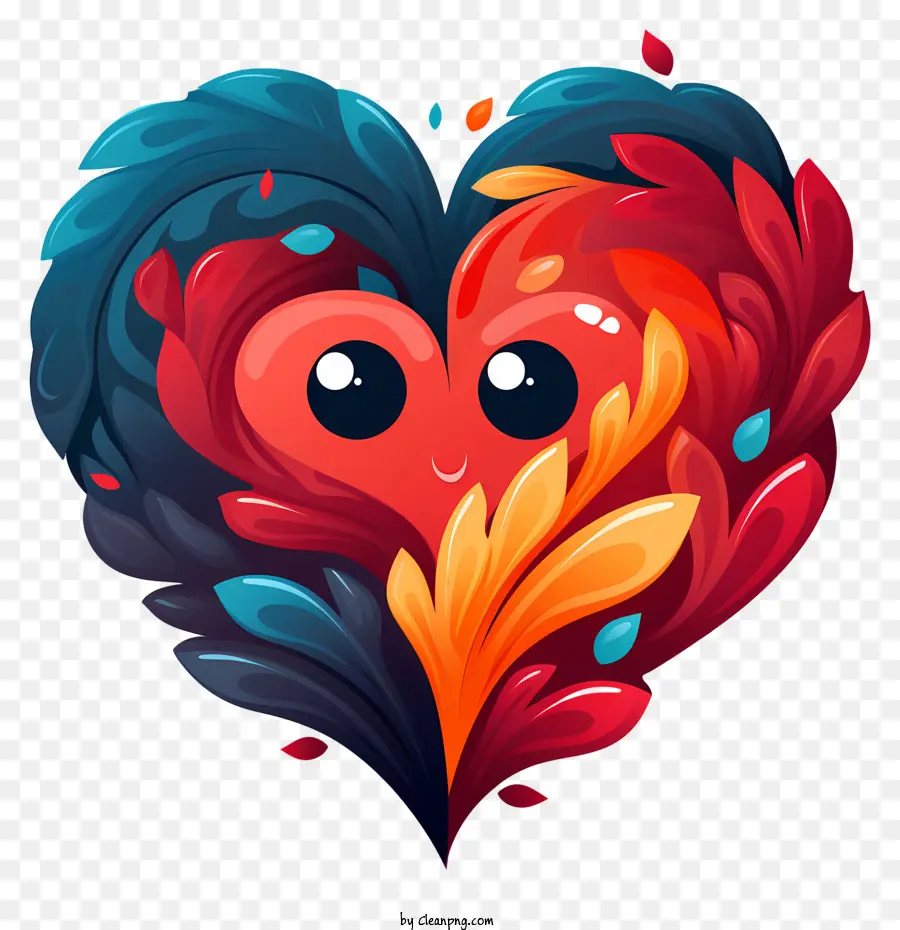 Corazón De Estilo Doodle，Diseño Floral PNG