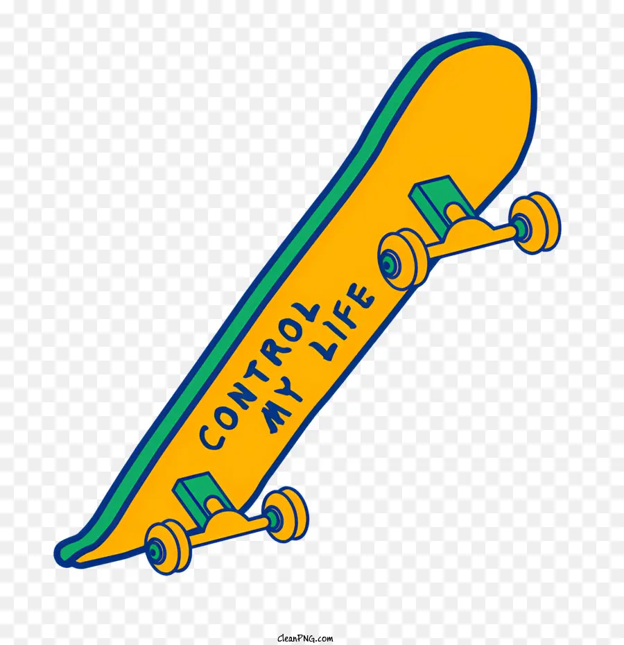 Patineta，Amarillo Y Azul PNG