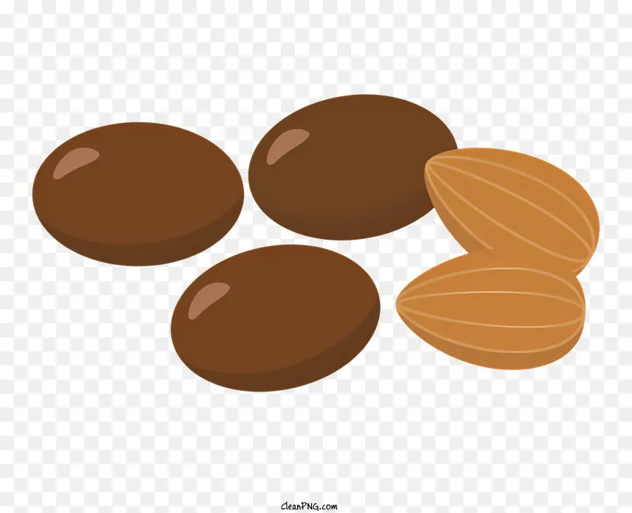 Alimento，Chocolate Y Almendras PNG