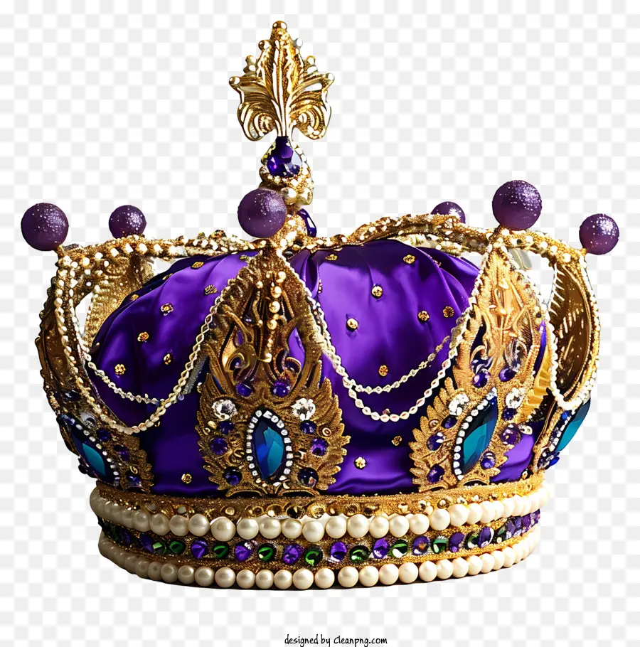 Mardi Gras Crown，Púrpura De La Corona PNG