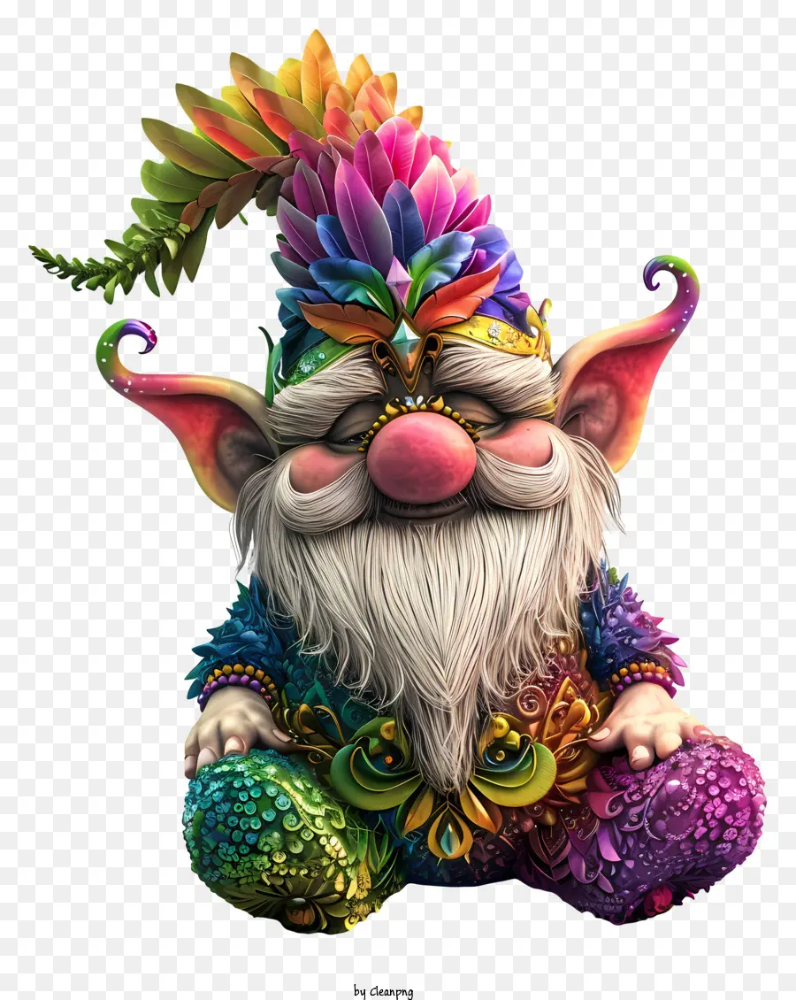 Gnomo De Carnaval，Gnomo Colorido PNG