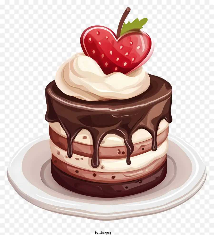 Postre De San Valentin，Pastel PNG