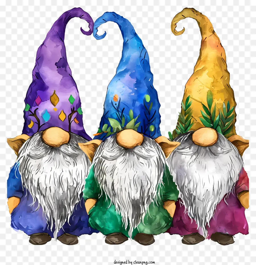 Mardi Gras Gnomo，Gnomos Coloridos PNG