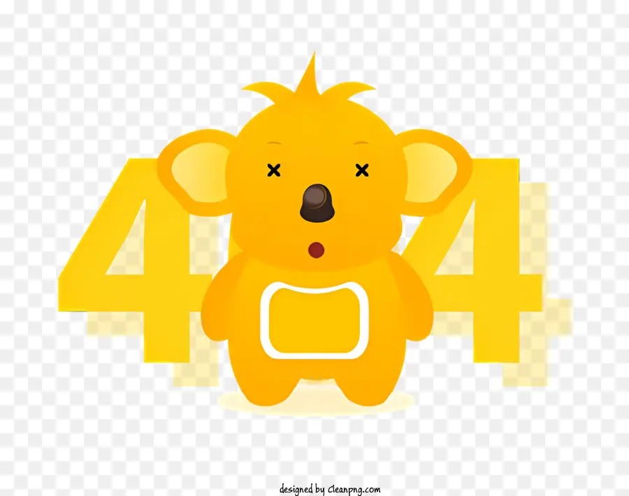 Animal Amarillo Pequeño，Cara Redonda PNG