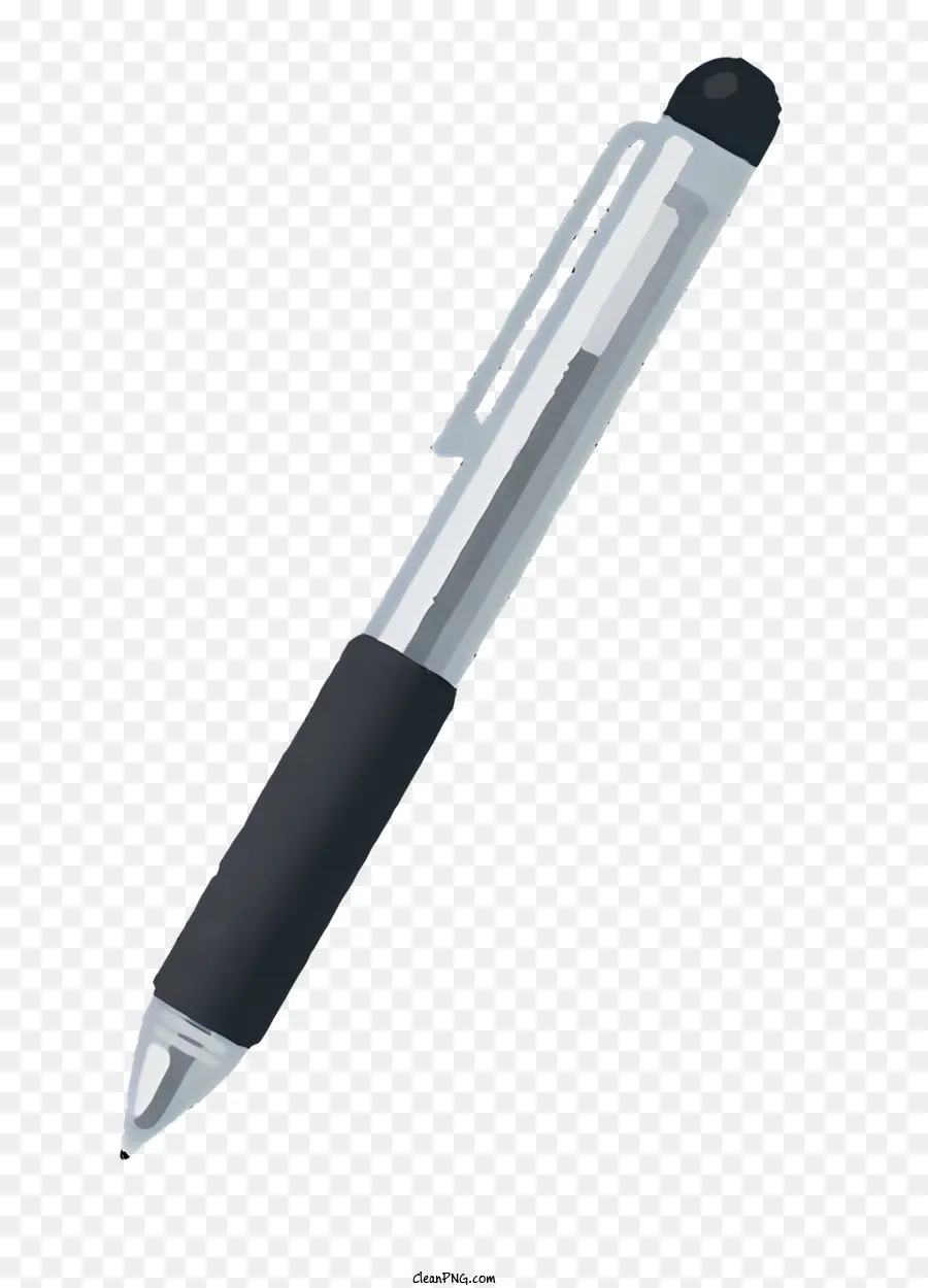 Bolígrafo De Plástico Negro，Gorro Negro PNG