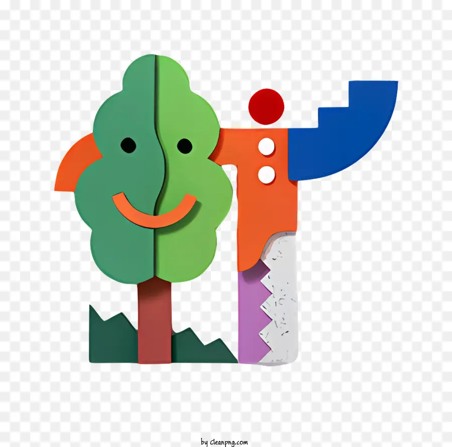 Personaje De Dibujos Animados，Cuerpo Verde PNG