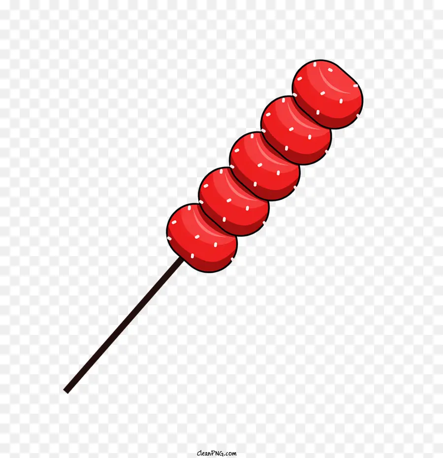 Rojo Caramelo，Dulces En Un Palo PNG