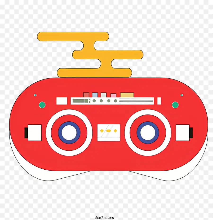 Boombox Retro，Boombox Rojo Y Blanco PNG