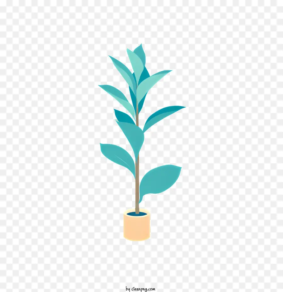 Lata De Planta，Hojas Verdes PNG