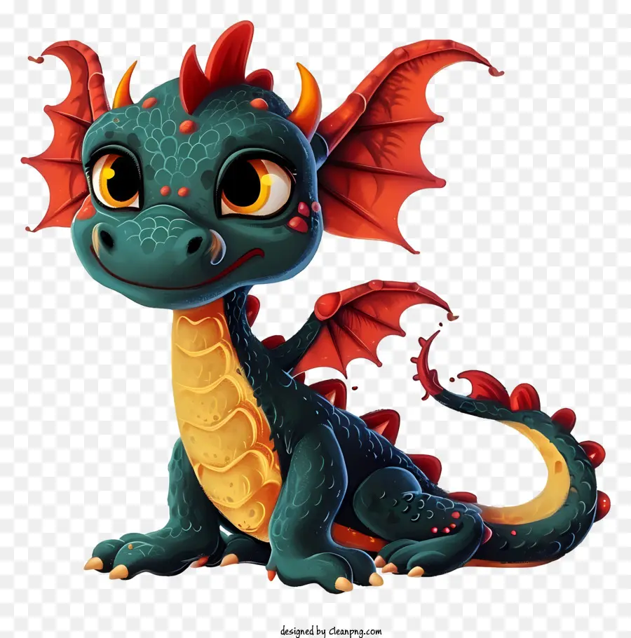 Lindo Dragón，De Dibujos Animados Dragon PNG