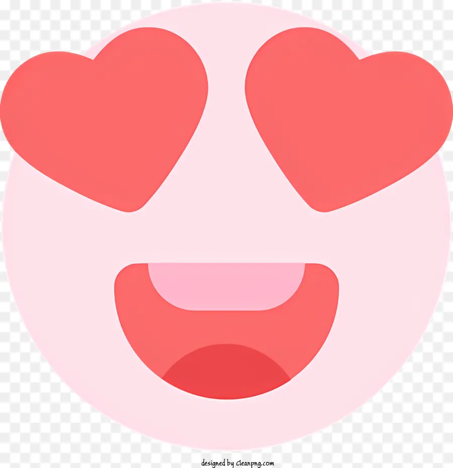 Emoji Con Ojos De Corazón，La Cara Sonriente PNG