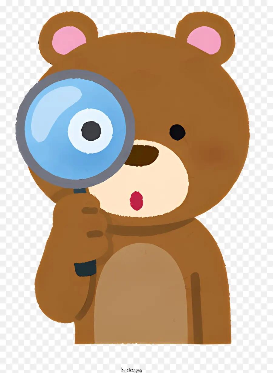 Icono，Oso Con Lupa PNG