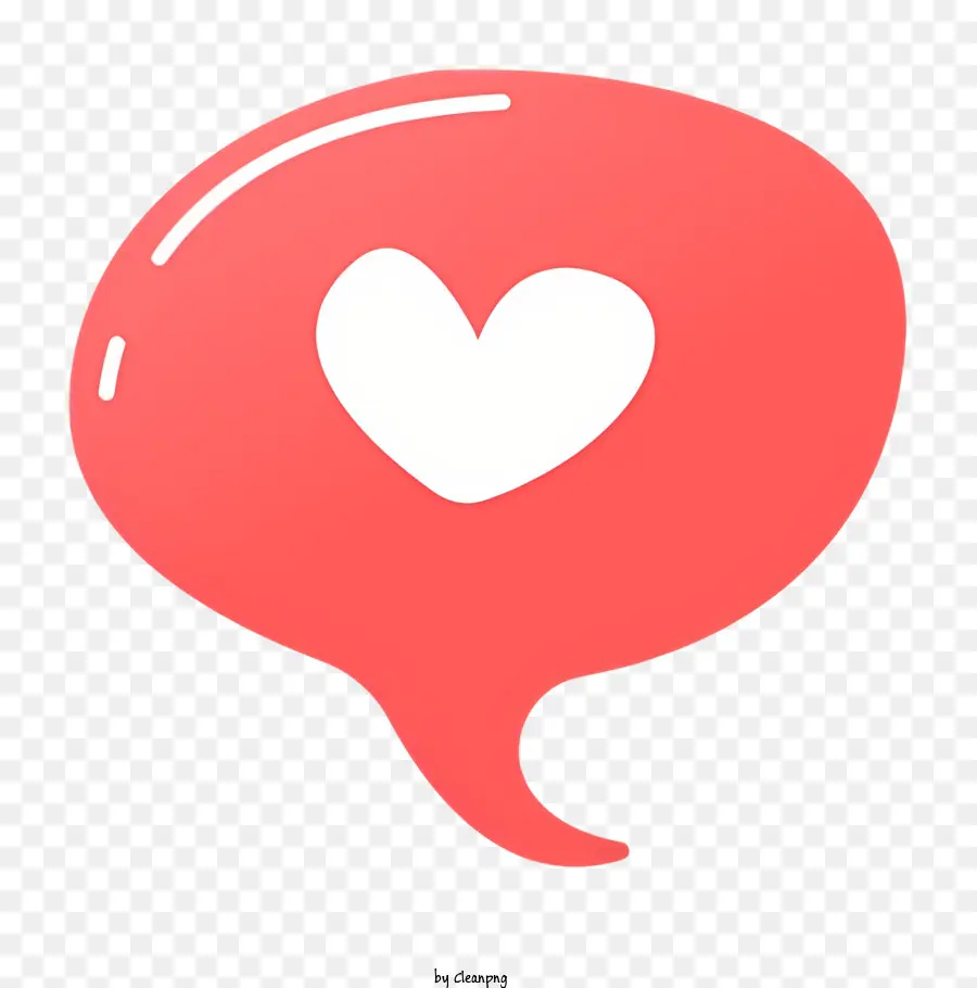 Corazones De Conversación，Corazón Rojo Globo PNG