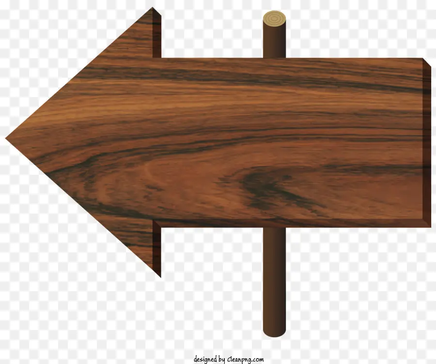 Flecha，Wooden Sign PNG