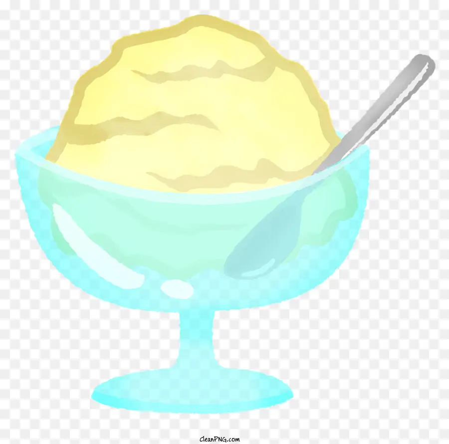 Helado，Tazón De Vidrio PNG