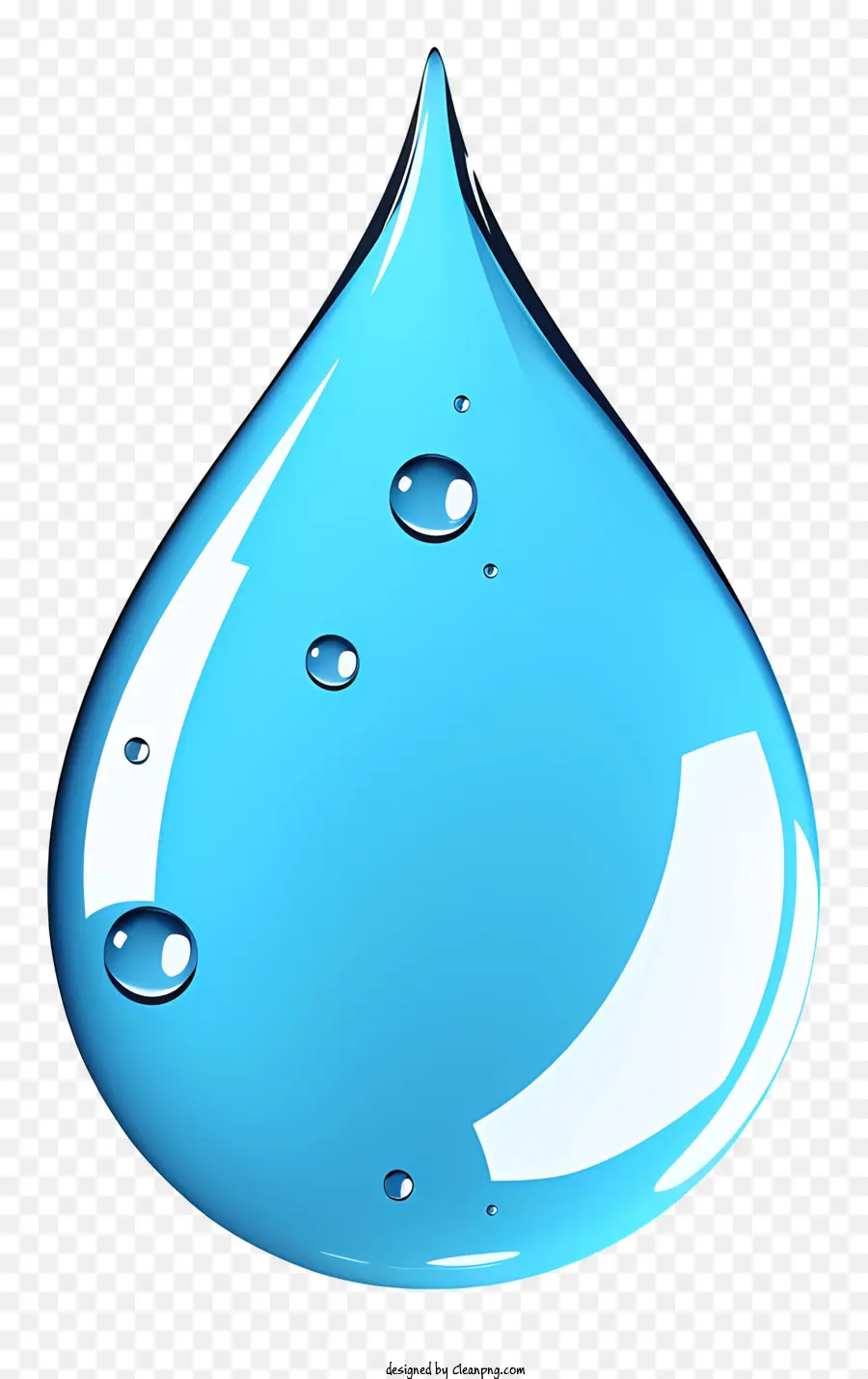 Gota De Agua Realista，Azul Gota De Agua PNG