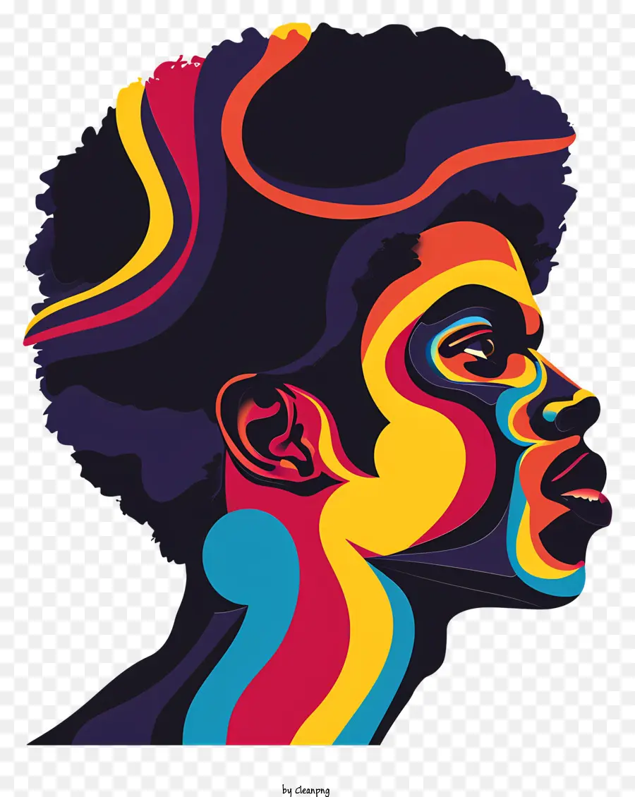 Mes De La Historia Negra，Peinado Afro PNG