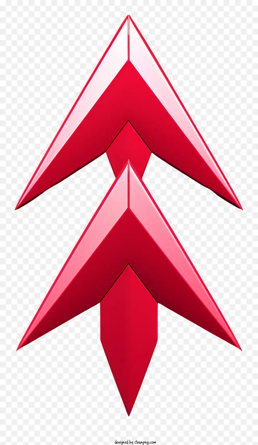 Flecha Roja，3d Flecha PNG