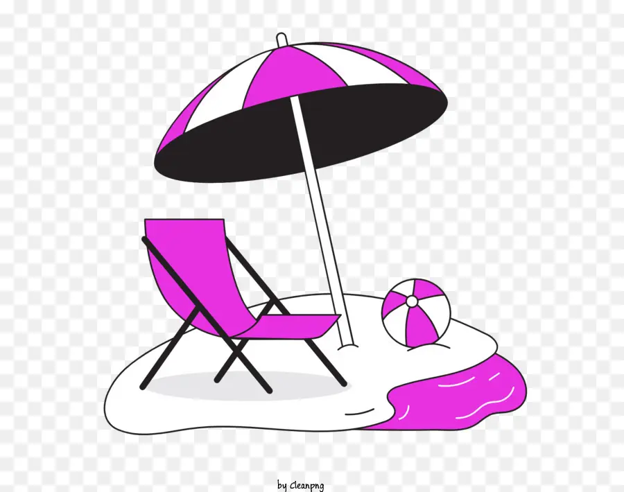 Parasol，Configuración De La Playa PNG