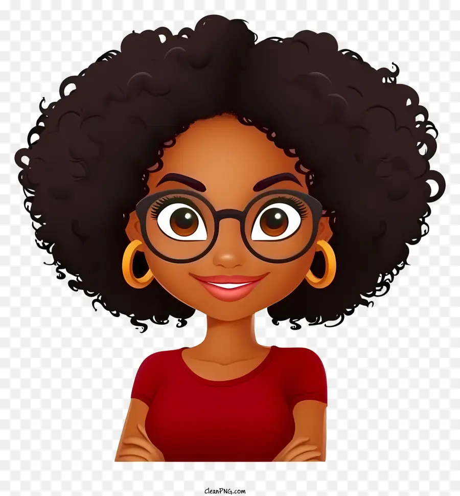 Emoji De Niña Negra，Mujer Joven PNG