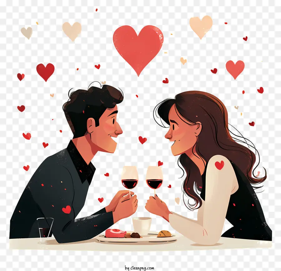 Cena Romántica，Pareja Romántica PNG