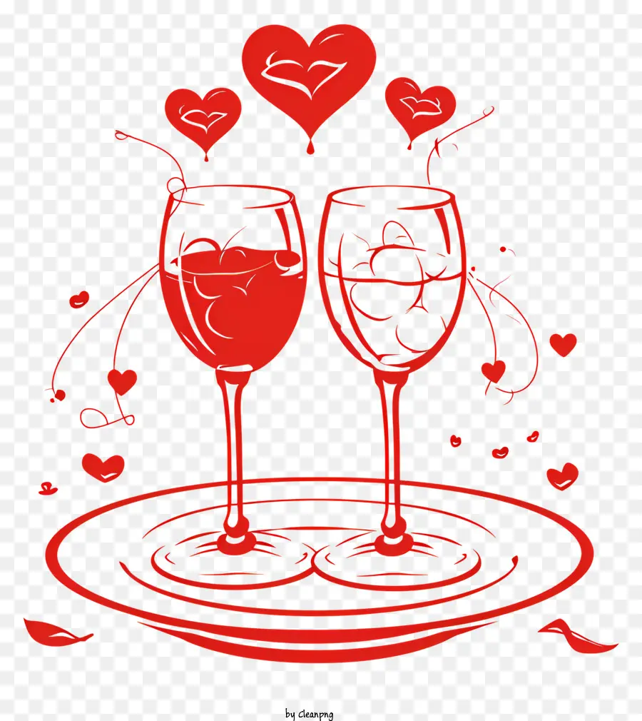 Cena Romántica，Vino Tinto PNG