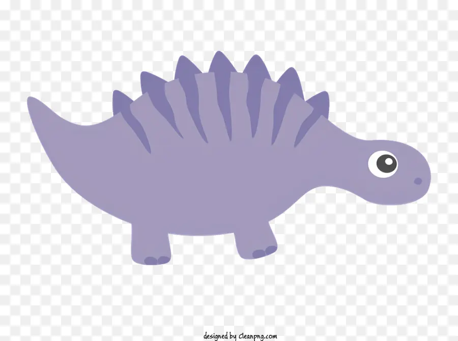 Pequeño Dinosaurio Morado，Dinosaurio Con Picos Agudos PNG