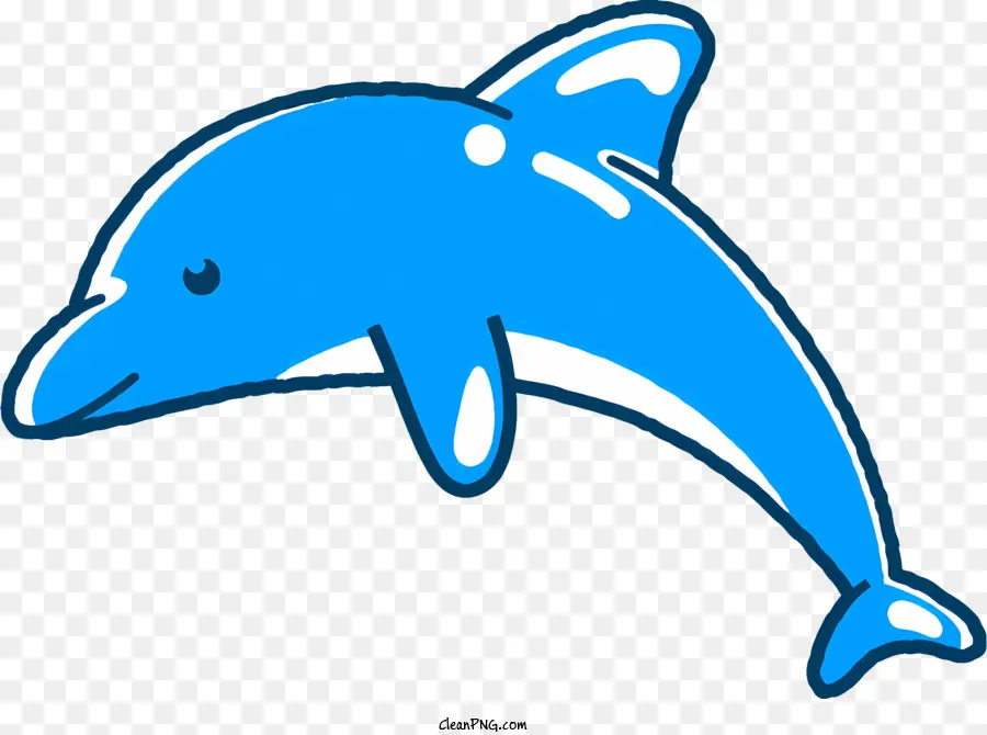 De Dibujos Animados De Los Delfines，Delfín De Piel Azul PNG
