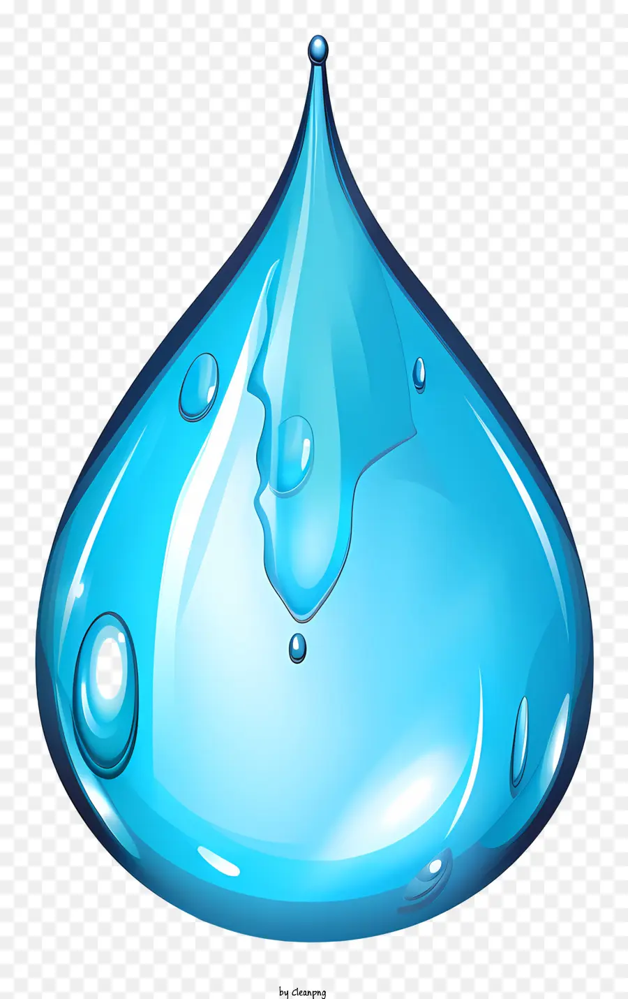 Gota De Agua Dibujada A Mano，Azul Gota De Agua PNG