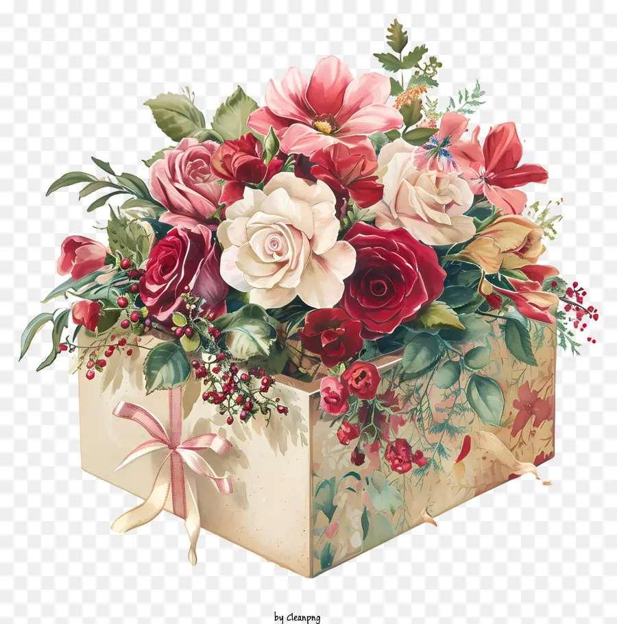 Valentine，Diseño Floral PNG