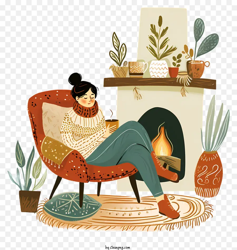 Hygge Vida，Mujer PNG