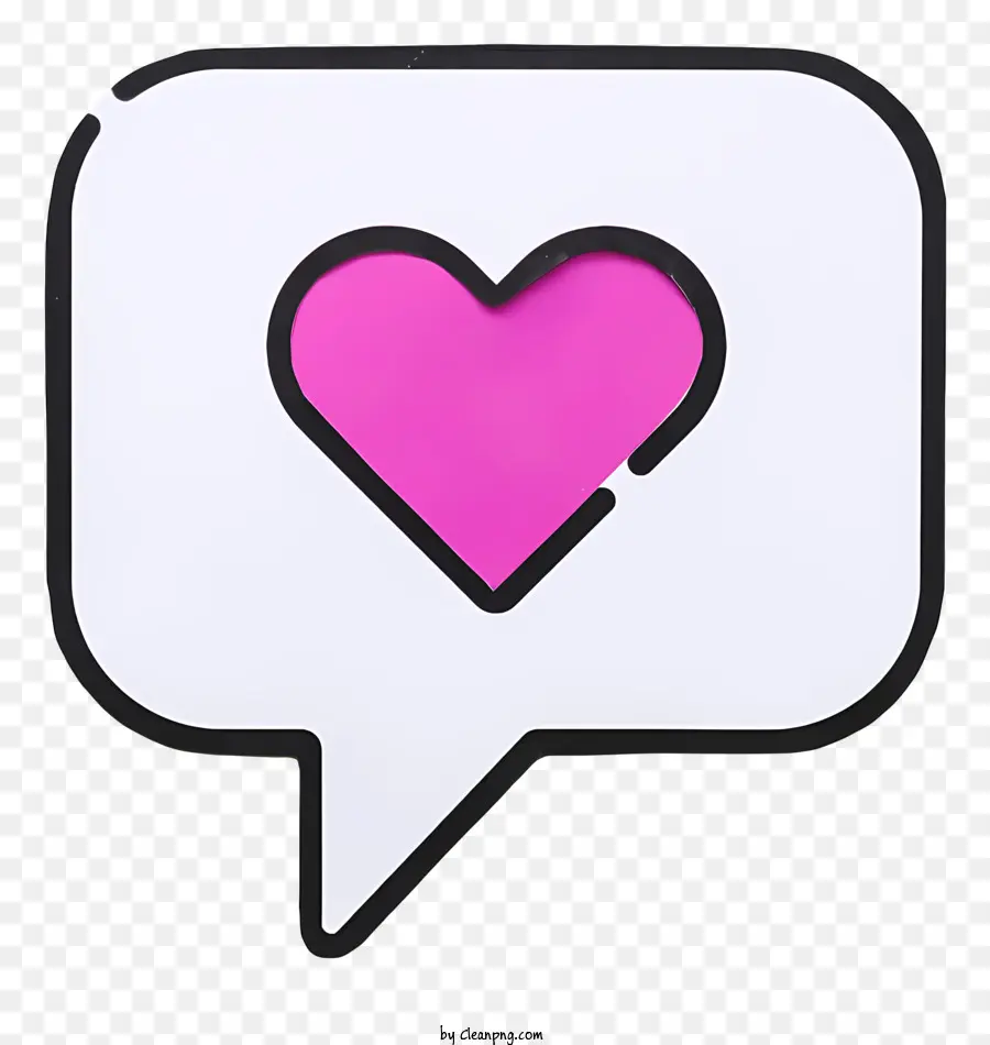 Corazones De Conversación，Corazón En Bocadillo PNG