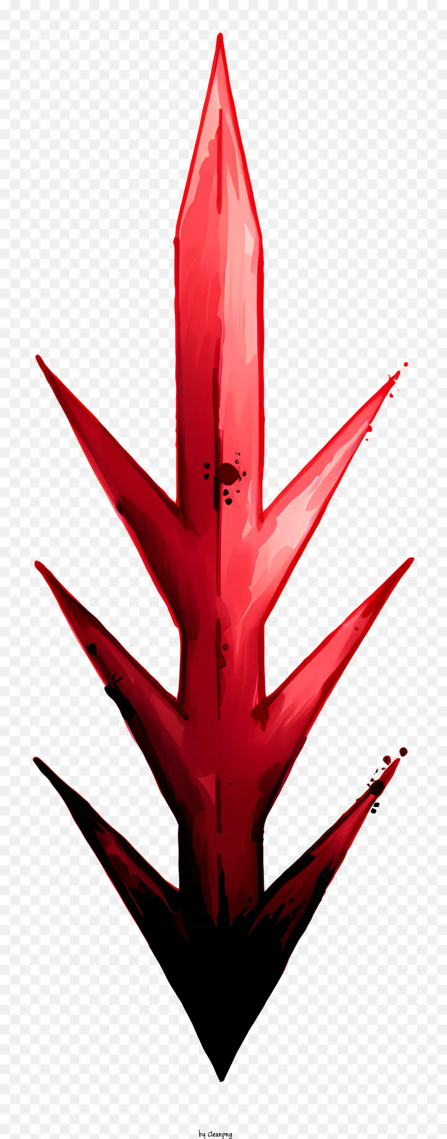 Flecha Roja Dibujada A Mano，Espada Roja PNG