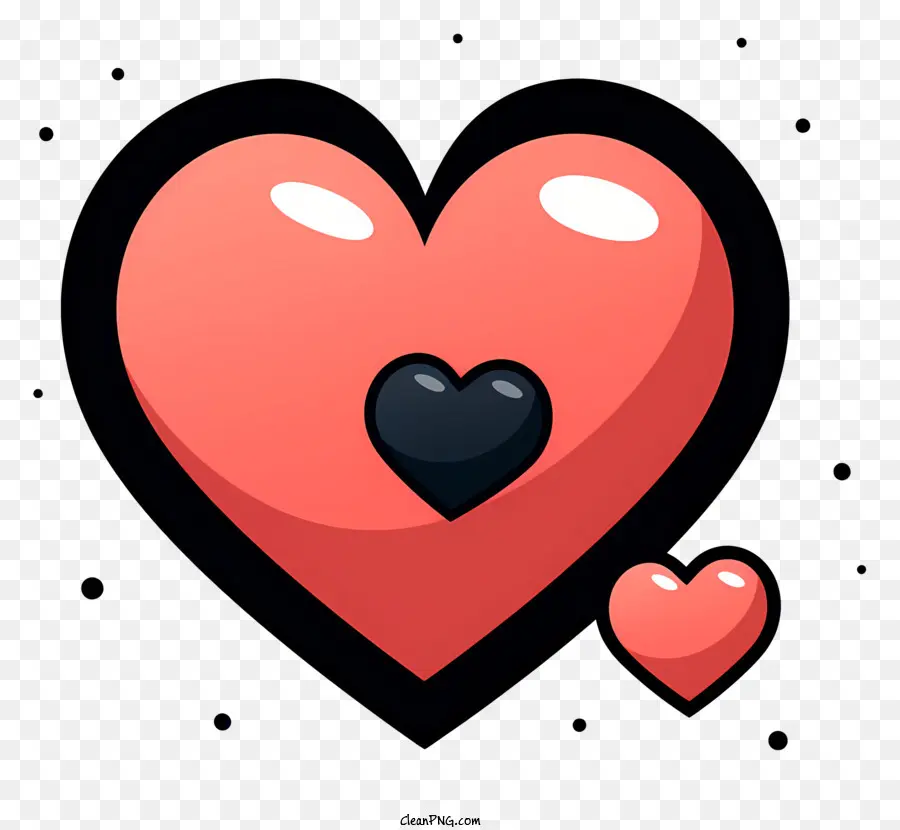 Sketch Style Heart Emoji，Heartshaped Globo PNG