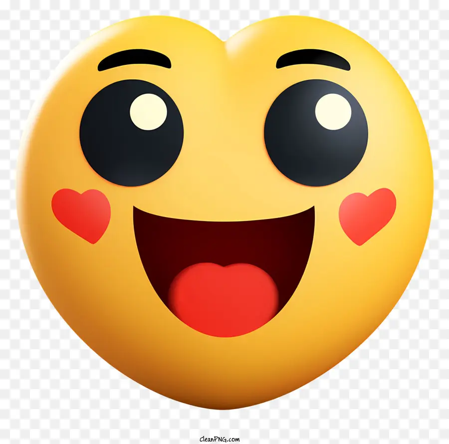 Emoji Con Ojos De Corazón，Emoji PNG