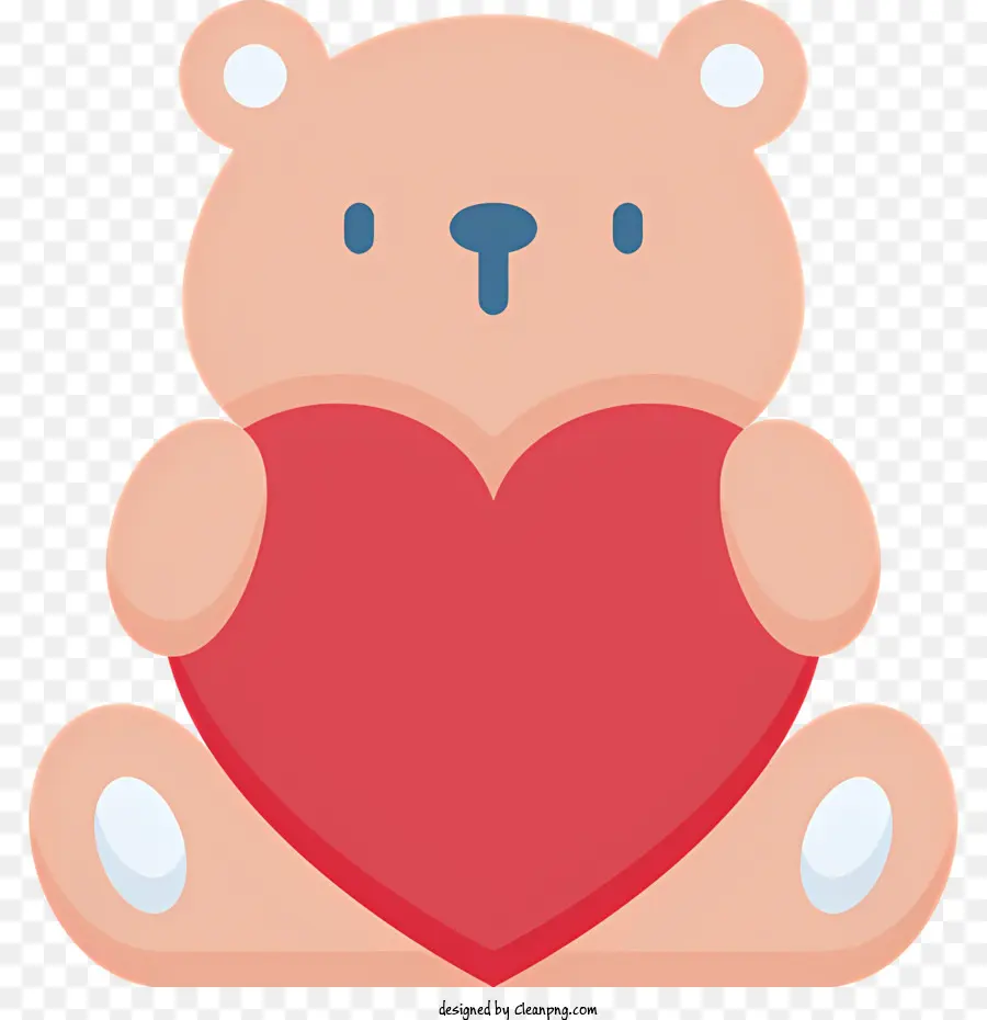 Osito De Peluche，Corazón Rojo PNG