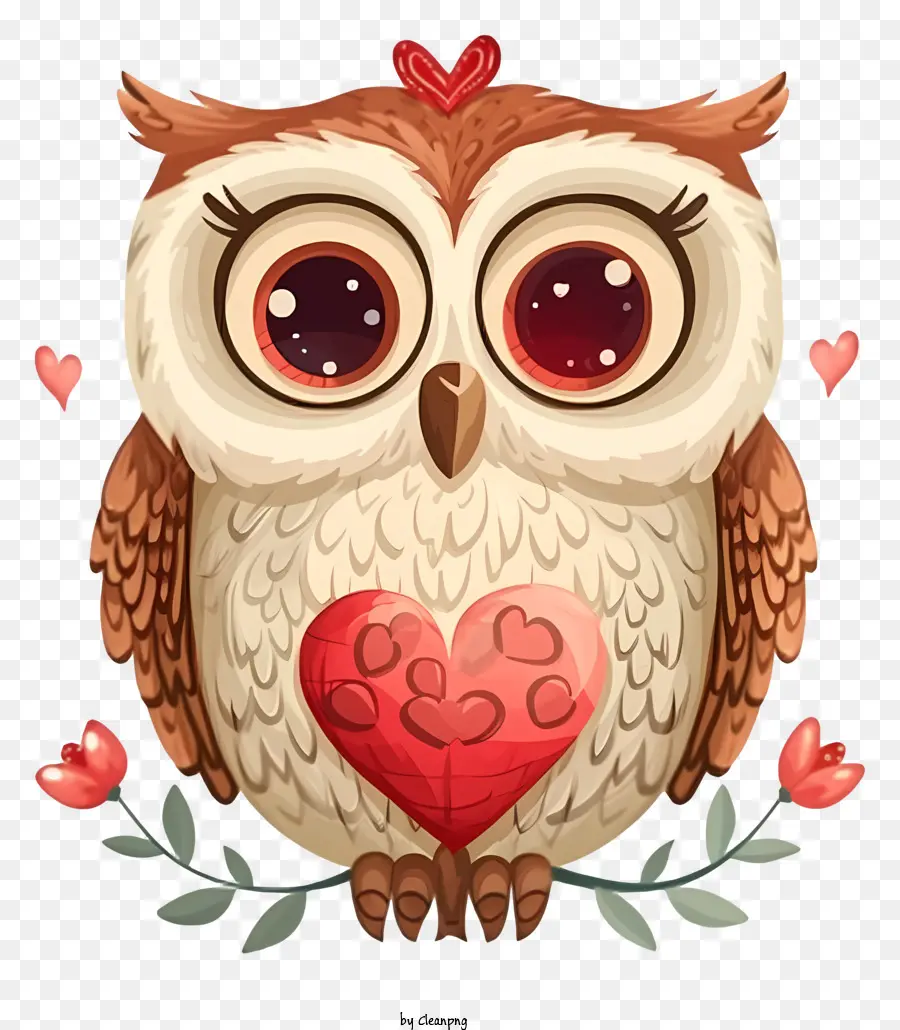 Icono De Búho De San Valentín，Lechuza PNG