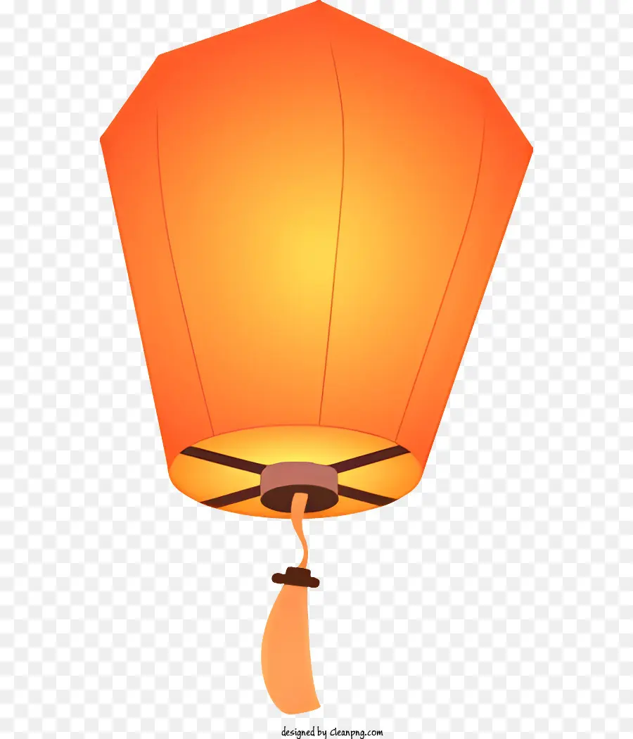 Linterna De Seda，Orange Lantern PNG