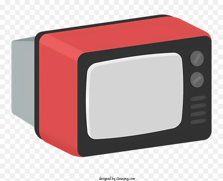 Televisión Negra Y Roja，Televisión Squaresportada PNG
