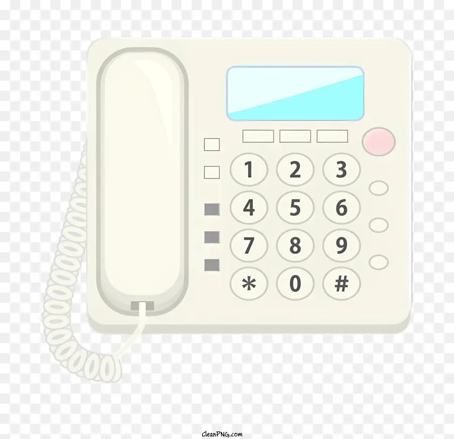 Teléfono Blanco，Receptor Inalámbrico PNG