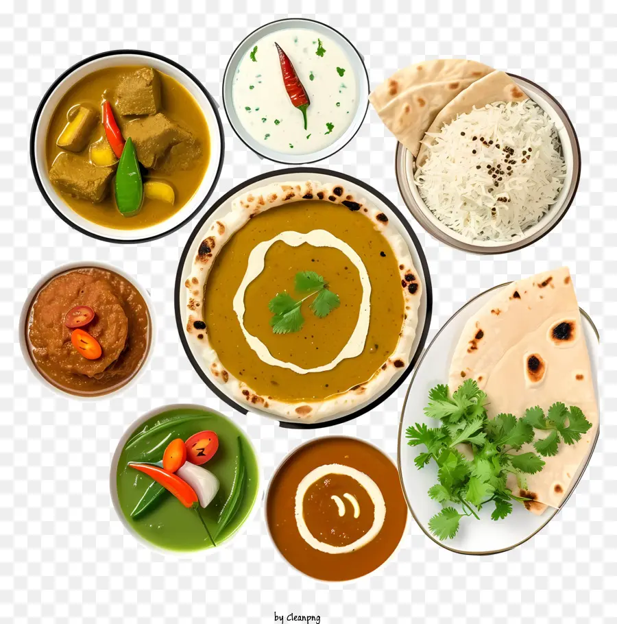 Psd 3d India Cuisine，Arreglo De Alimentos PNG