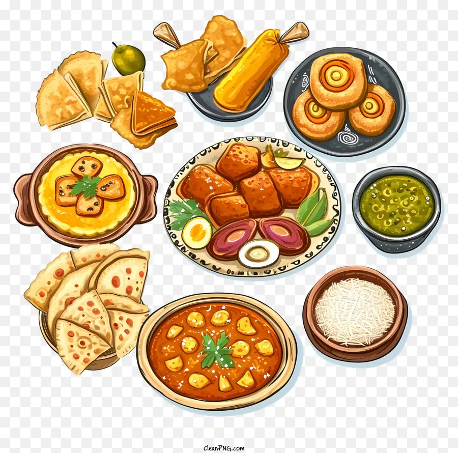 Cartoon India Cocina，La Cocina India PNG