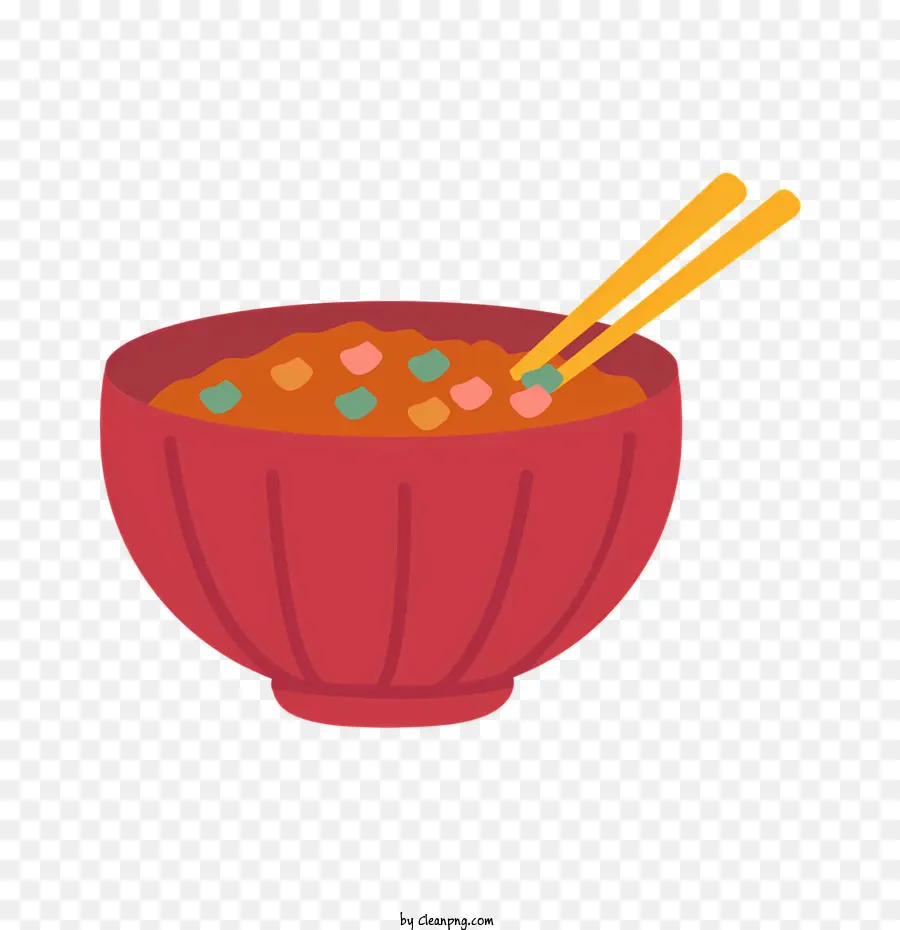 Tazón Rojo，Fideos PNG