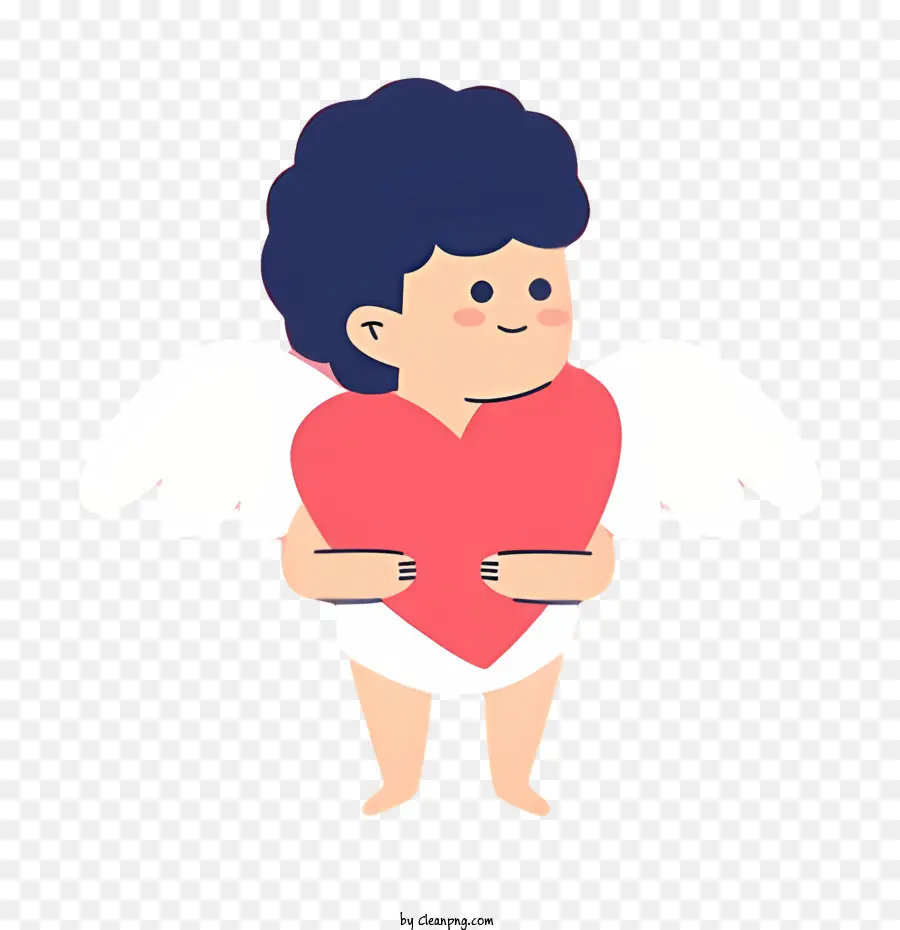 Cupido De Dibujos Animados，Cupido Con Corazón PNG