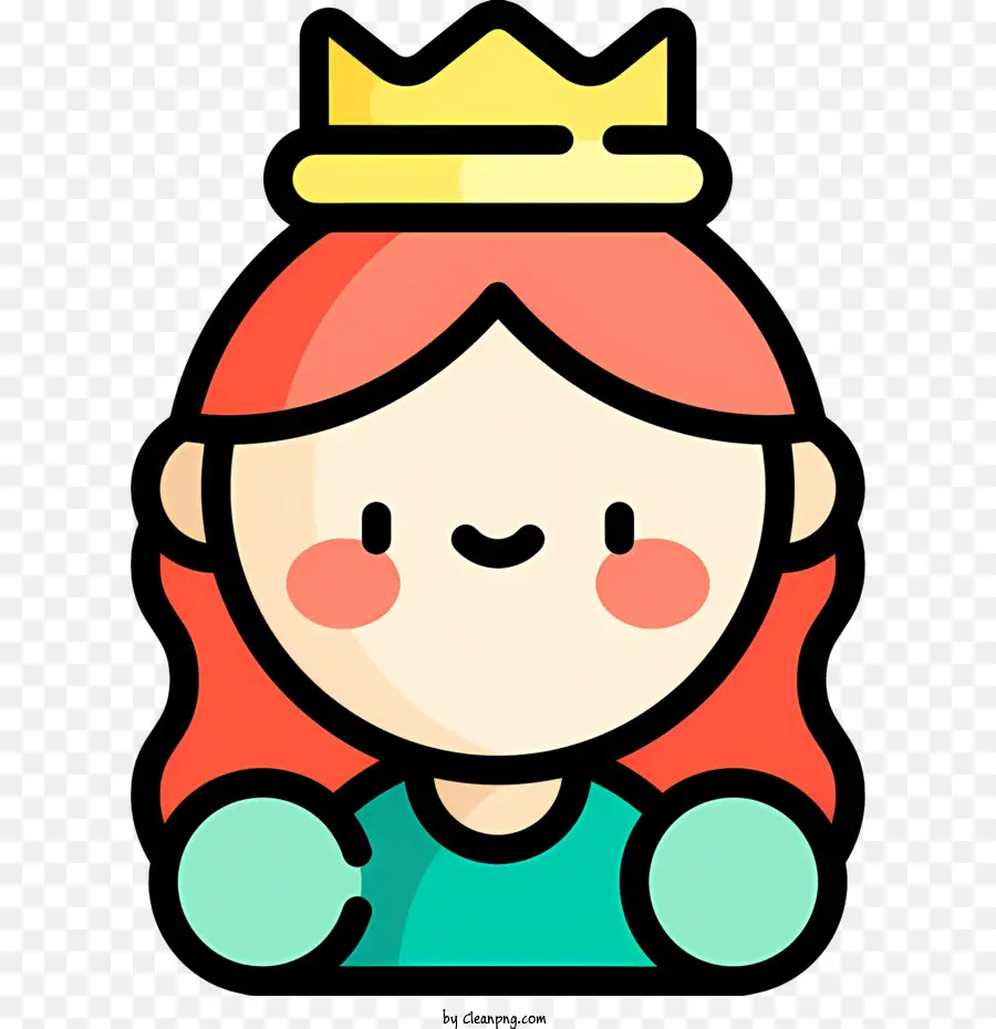 La Princesa，Chica Con Cabello Rojo Rizado PNG