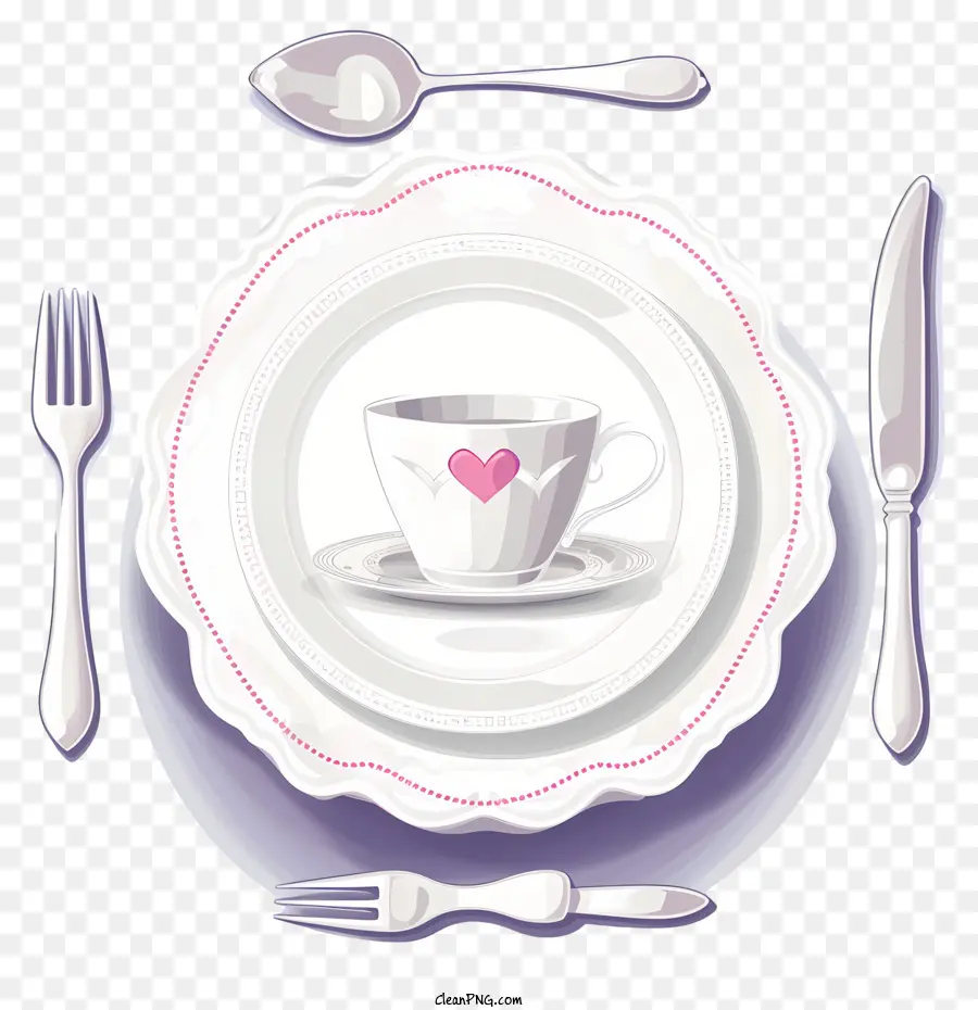 Icono De Set De Cena Romántica，Ajuste De La Tabla PNG