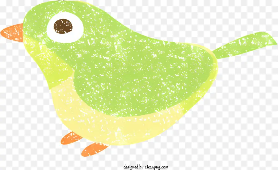 De Dibujos Animados De Aves，Plumas Verdes PNG