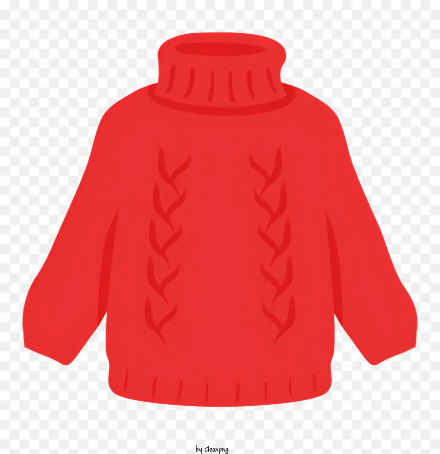 Suéter Rojo，Suéter Tejido PNG