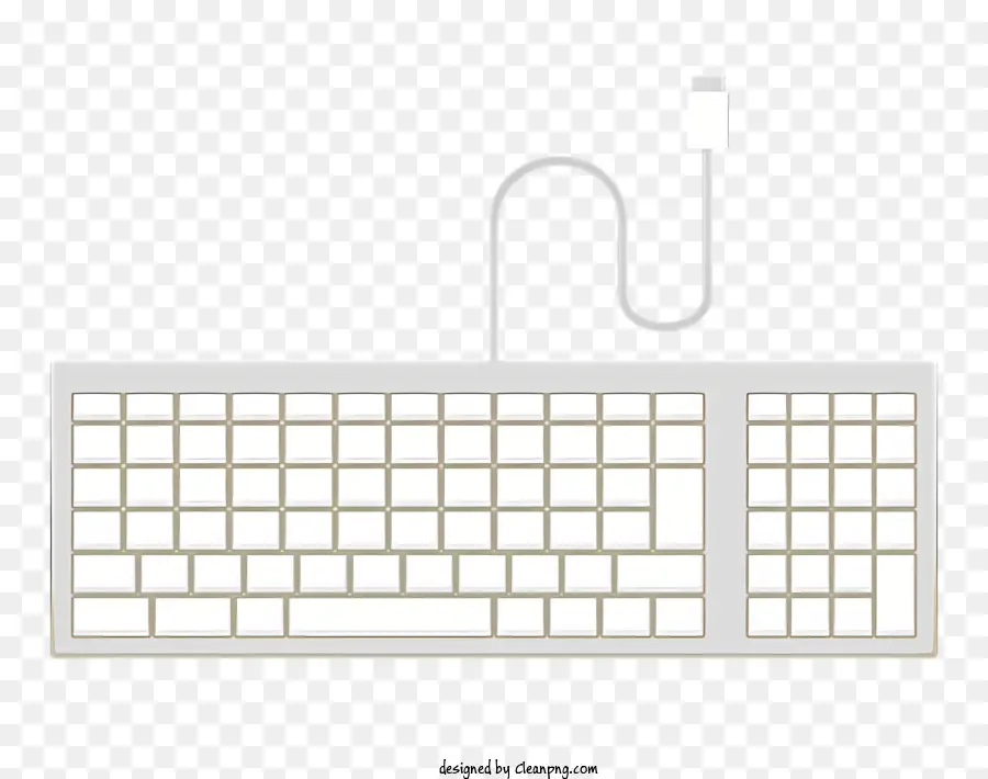 Teclado De La Computadora，Cable Usb PNG